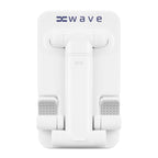 Phone and Tablet Stand in Recycled ABS - White - Pad Print