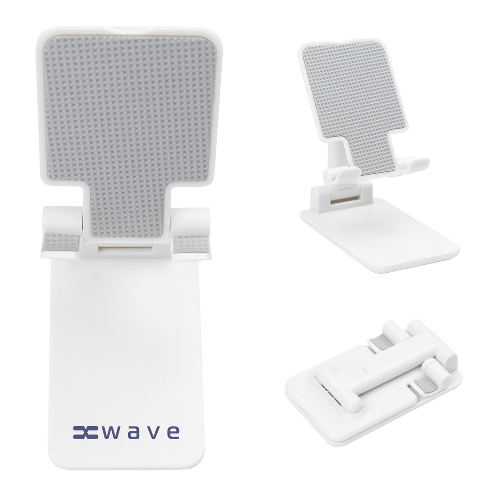 Phone and Tablet Stand in Recycled ABS - White - Pad Print
