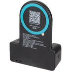 Phone Grip Magnetic Power Bank with Bluetooth Camera Shutter, 5,000 mAh - Black - Back Left Angle
