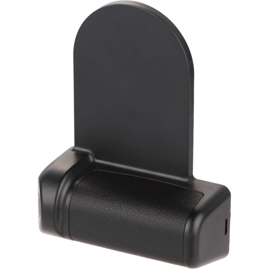 Phone Grip Magnetic Power Bank with Bluetooth Camera Shutter, 5,000 mAh - Black - Front Left Angle