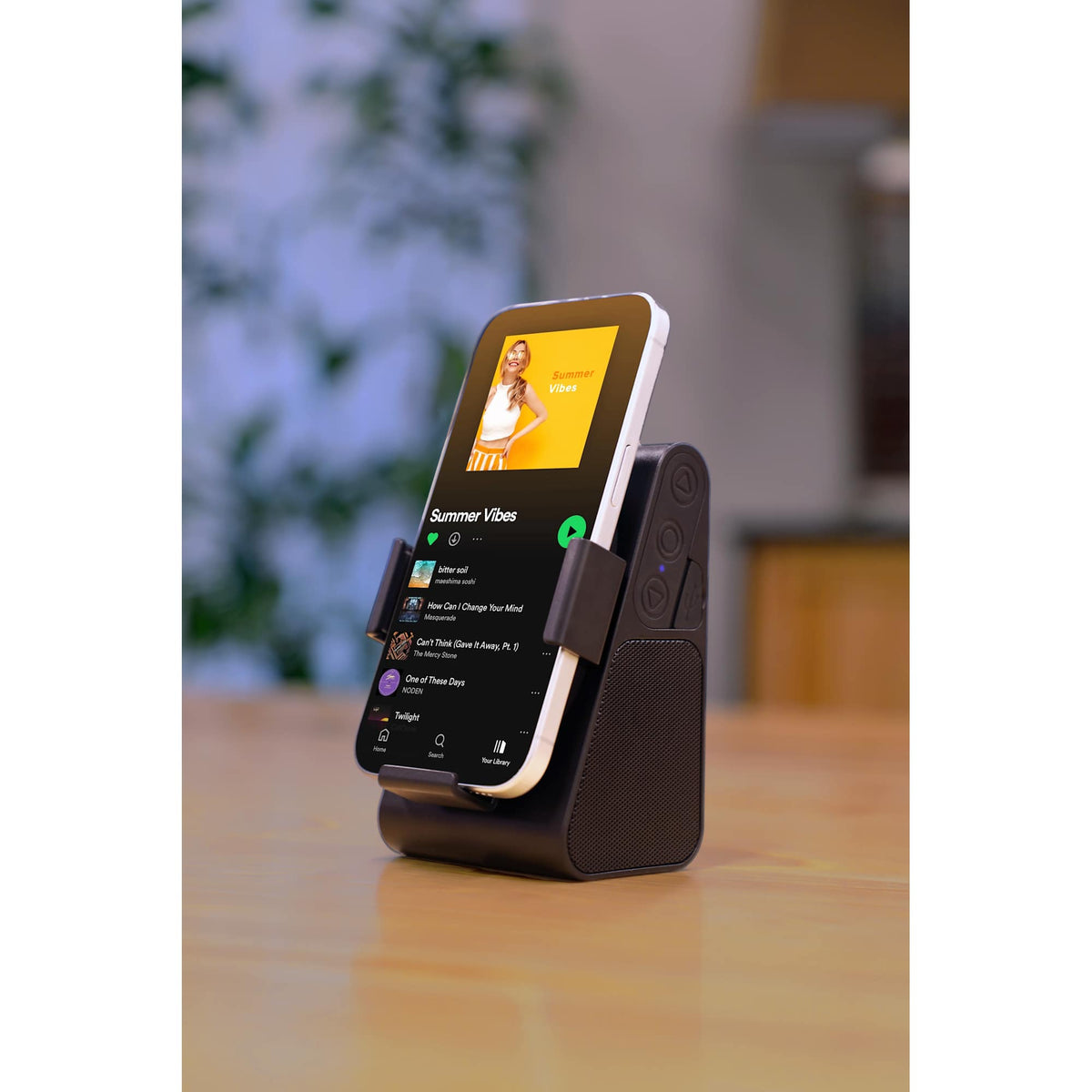 Phone Grip Outdoor Speaker with Magnet and Phone Holder - Black - Detail 3