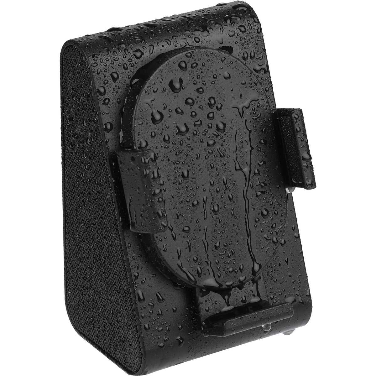 Phone Grip Outdoor Speaker with Magnet and Phone Holder - Black - Right Angle