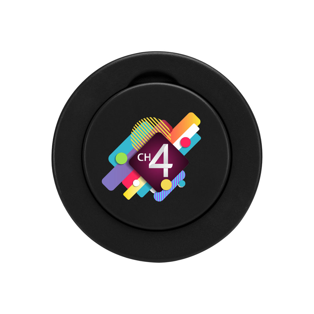 Phone Holder with Magnetic Grip - Black - Full Color