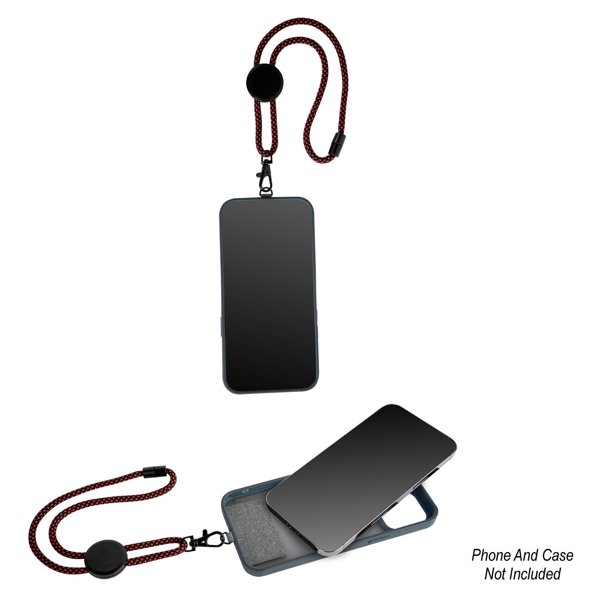 Phone Tether Wristlet in Recycled PET - Red - Phone