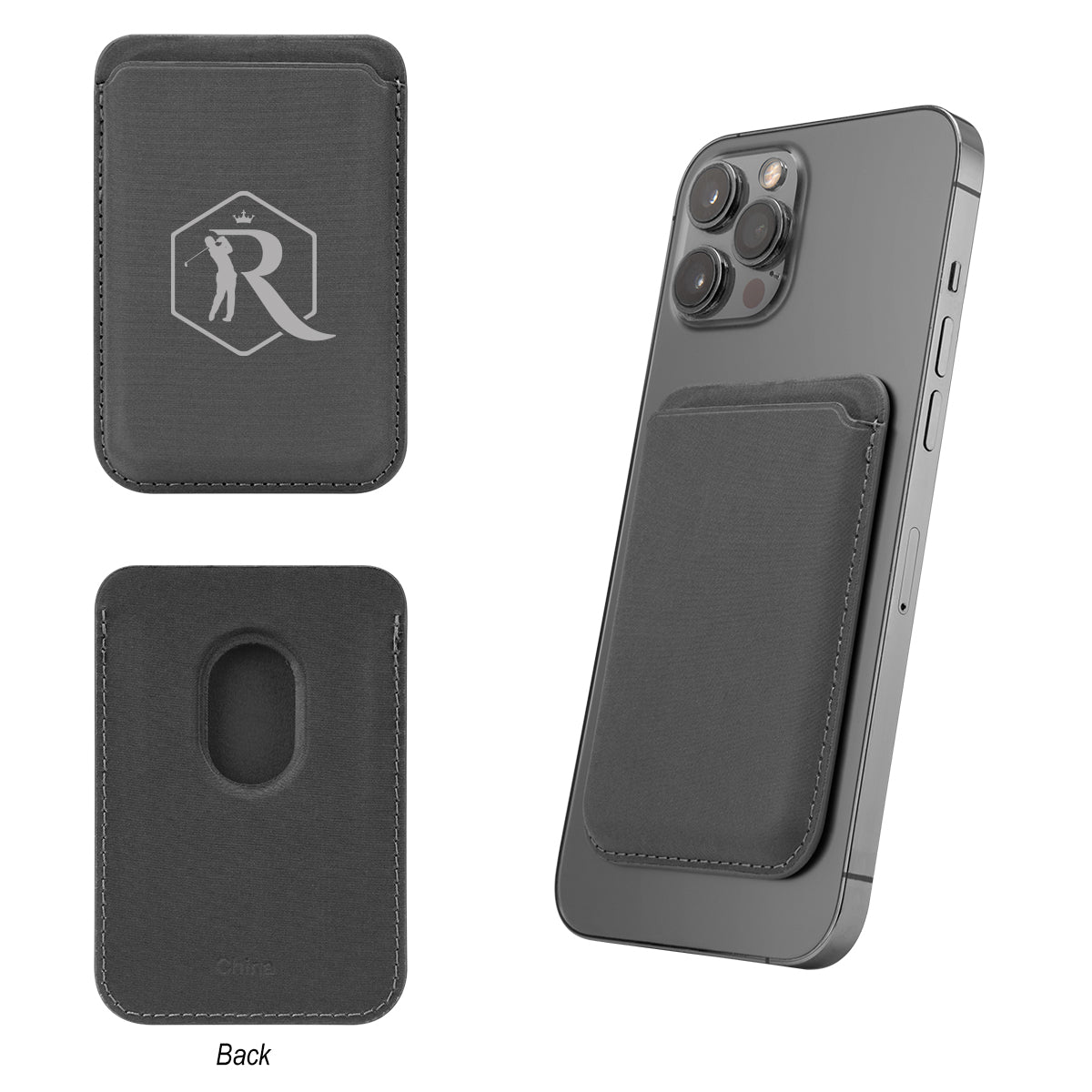 Phone Wallet, Magnetic - Slate - Silk Screen