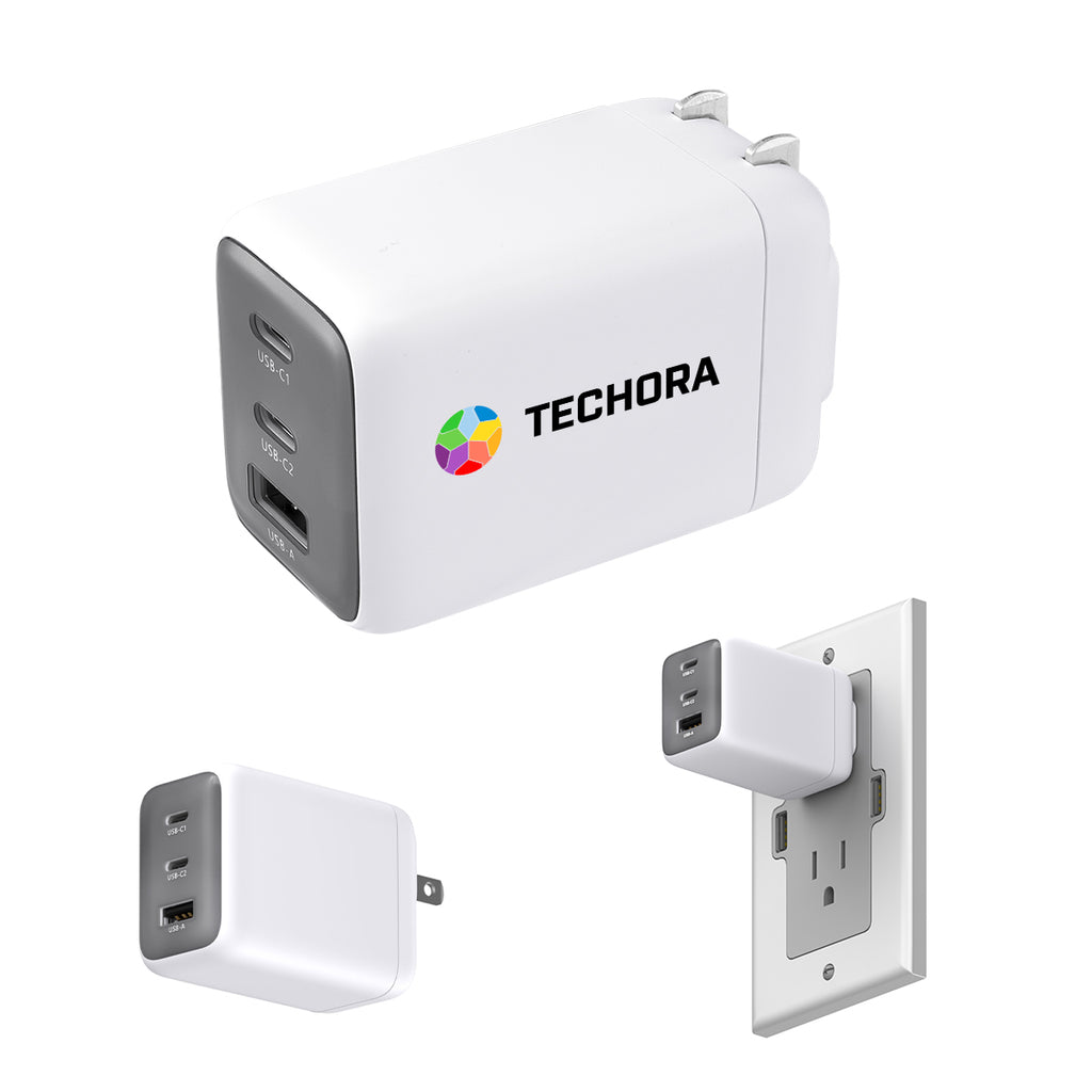 PhoneSuit GaN Power Delivery Wall Charger, 65W - White - Full Color