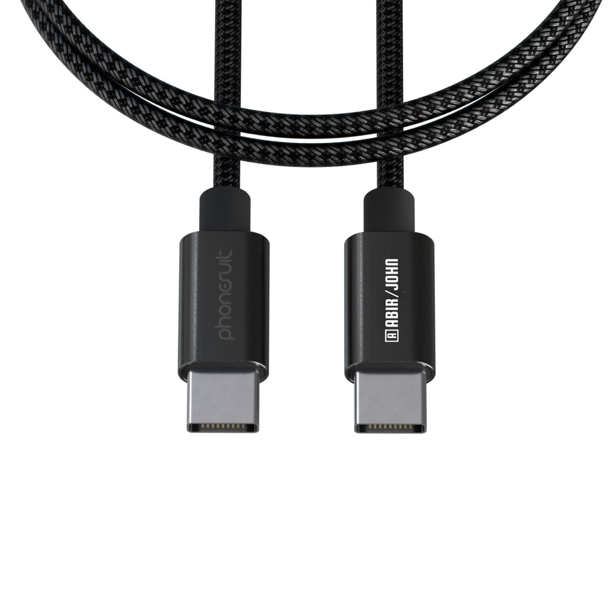 PhoneSuit NOVO 60W Type-C Cable, 10 Foot - 10' 60W PhoneSuit® NOVO Type-C Cable