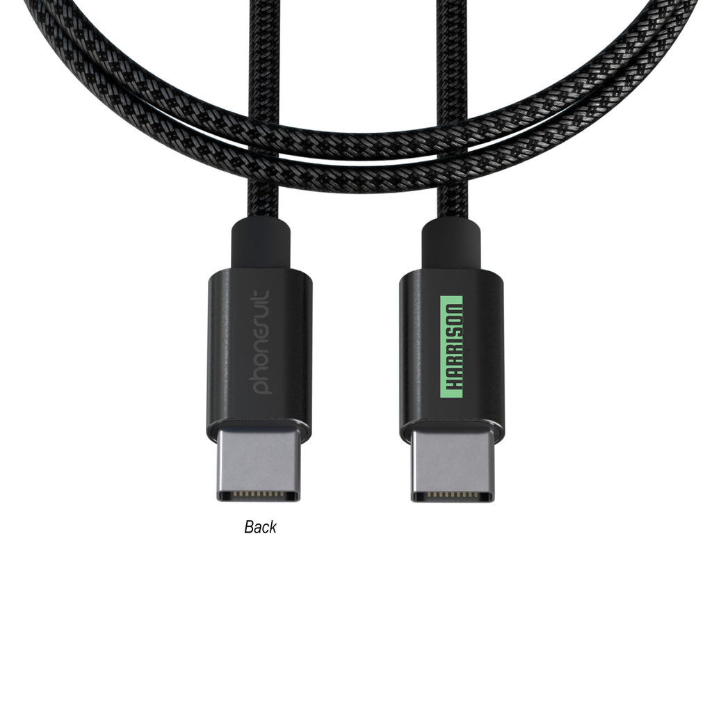 PhoneSuit NOVO 60W Type-C Cable, 6 Foot - 6' 60W PhoneSuit® NOVO Type-C Cable
