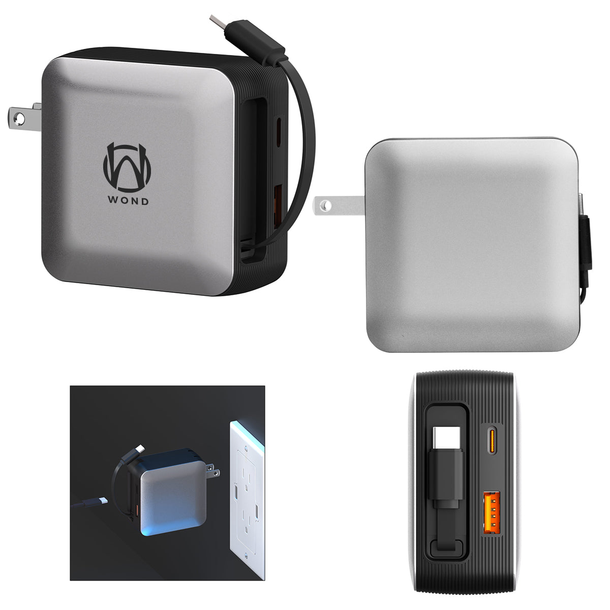 PhoneSuit NOVO Wall Charger Pro, 65W - Silk Screen