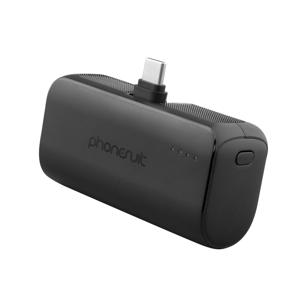 PhoneSuit Pocket Charger and Battery Pack - Black - Front