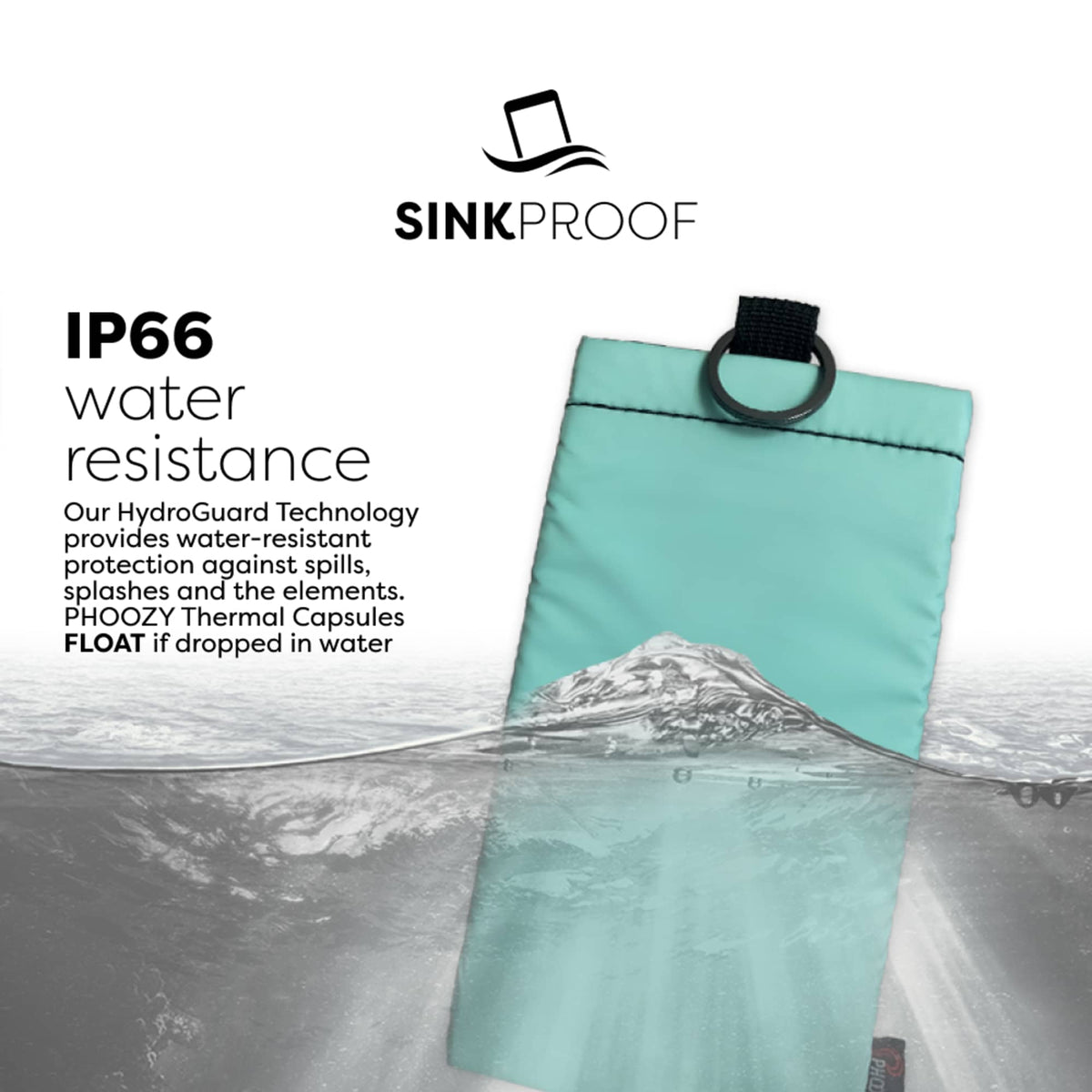 Phoozy Apollo Thermal Phone Capsule, Mint Green Transfer - Mint Green - Info Sinkproof