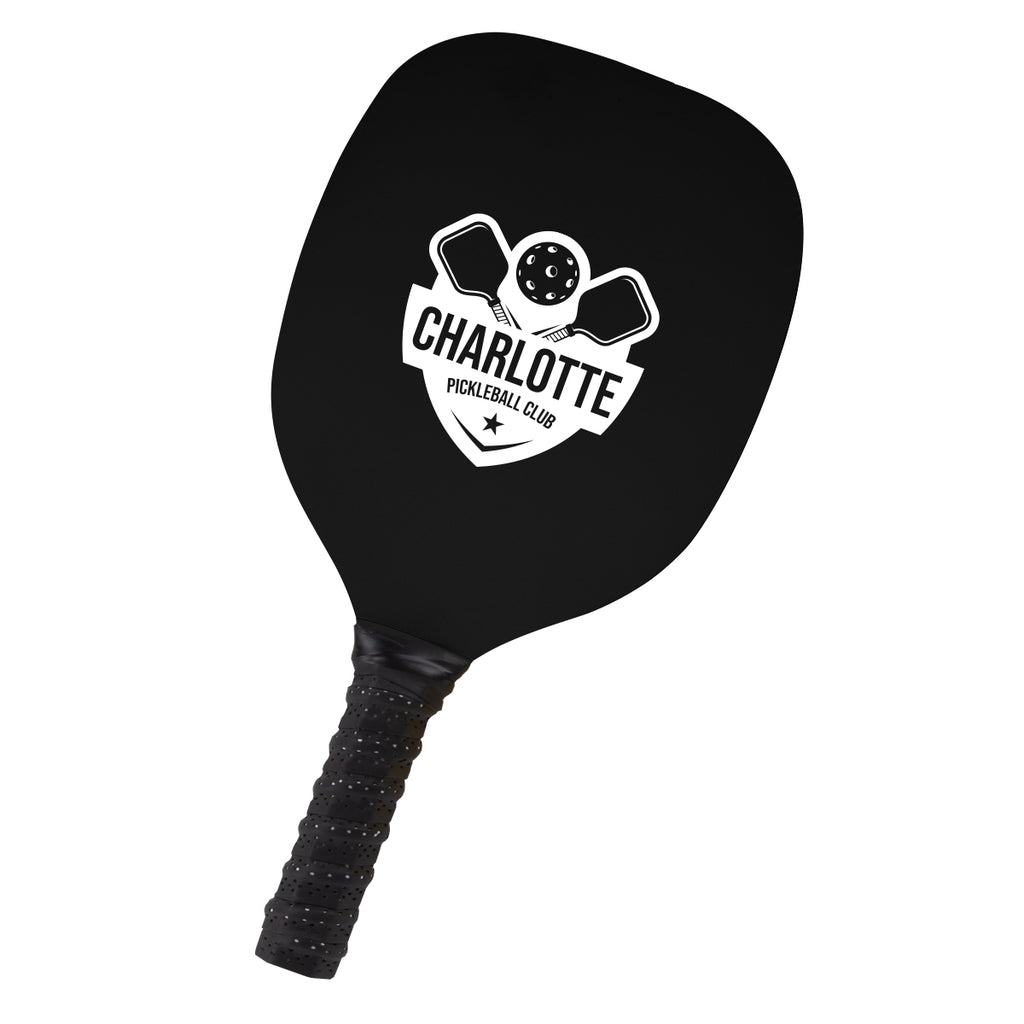 Pickleball Paddle, Single - Black - Silk Screen