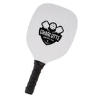 Pickleball Paddle, Single - Black - Silk Screen