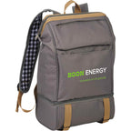 Picnic Backpack for Two with Cooler Compartment Transfer - Gray - Photo 2