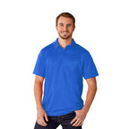 Piedmont Performance Polo with Reflective Accents for Men Embroidery - New Royal - Front