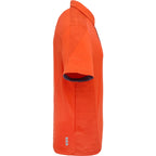 Piedmont Performance Polo with Reflective Accents for Men Embroidery - Saffron - Right Side