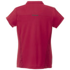 Piedmont Stand Collar Polo for Women Embroidery - Vintage Red - Back Flat