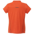Piedmont Stand Collar Polo for Women Laser Engraving - Saffron - Back Flat