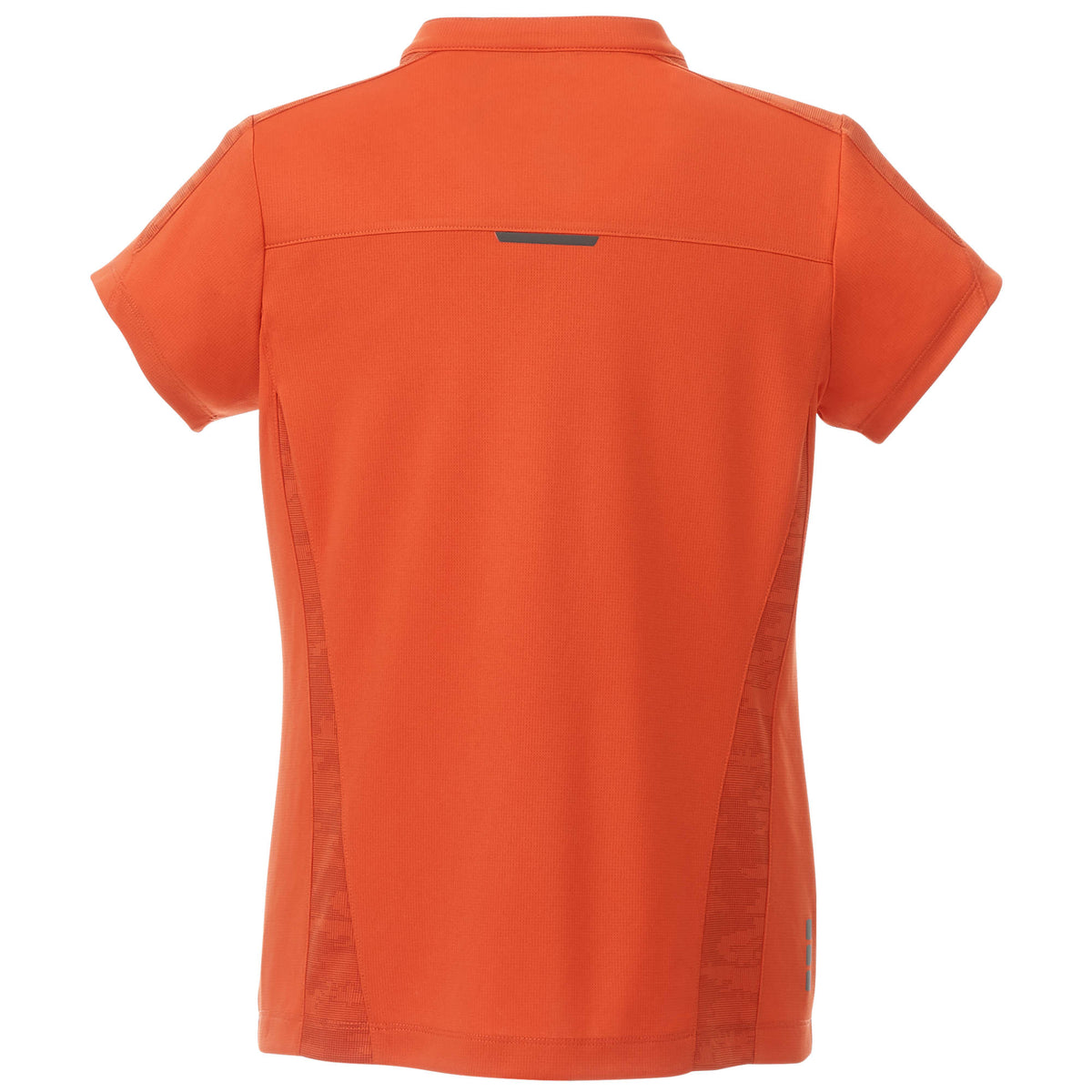 Piedmont Stand Collar Polo for Women Laser Engraving - Saffron - Back Flat