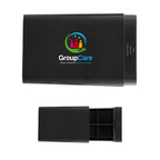 Pill Case in Recycled ABS - Black - Full Color