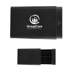 Pill Case in Recycled ABS - Black - Silk Screen