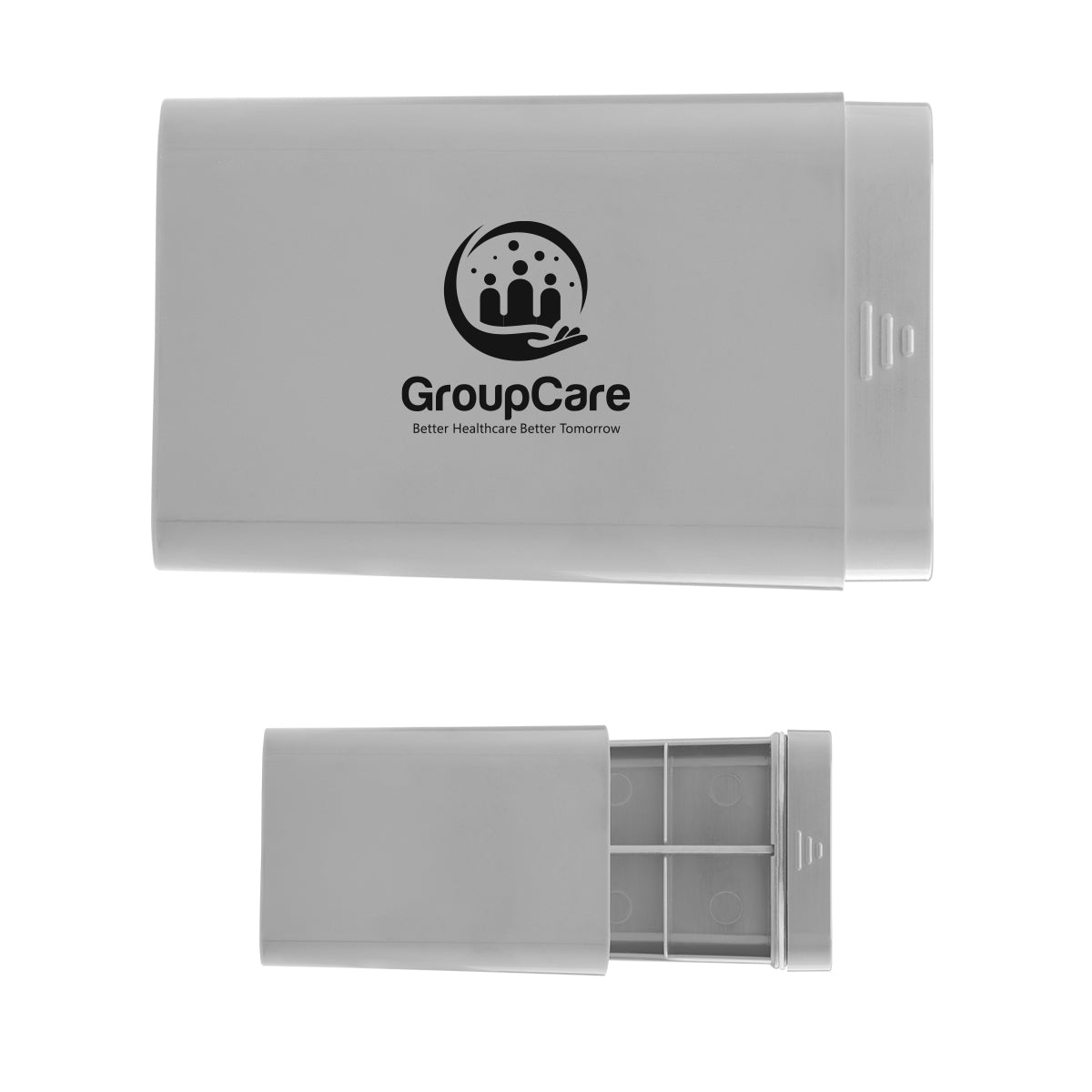 Pill Case in Recycled ABS - Gray - Silk Screen