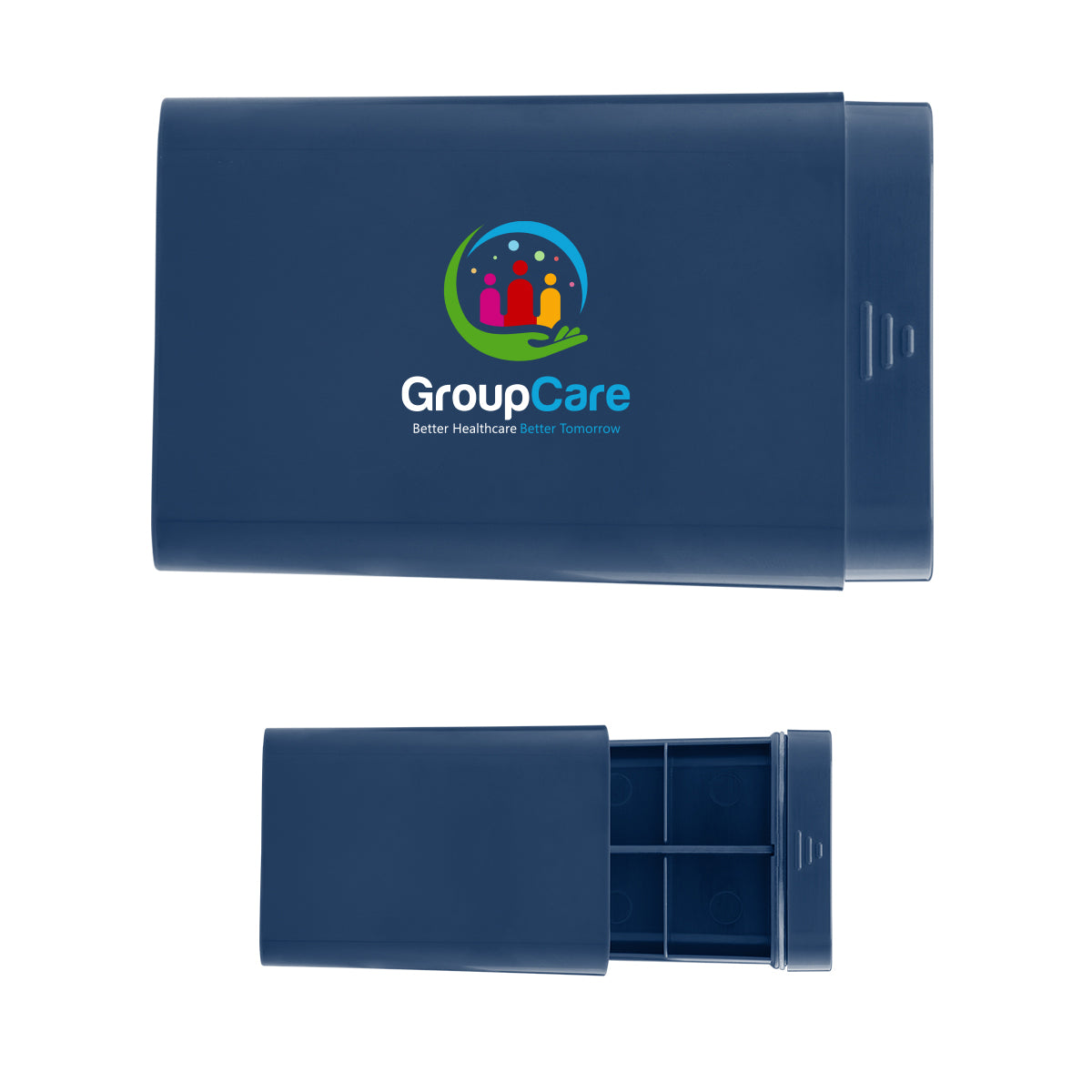 Pill Case in Recycled ABS - Navy - Full Color