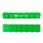 Pill Container for Seven Days - Green - Silk Screen