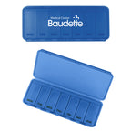 Pill Container for Seven Days, Large - Blue - Silk Screen