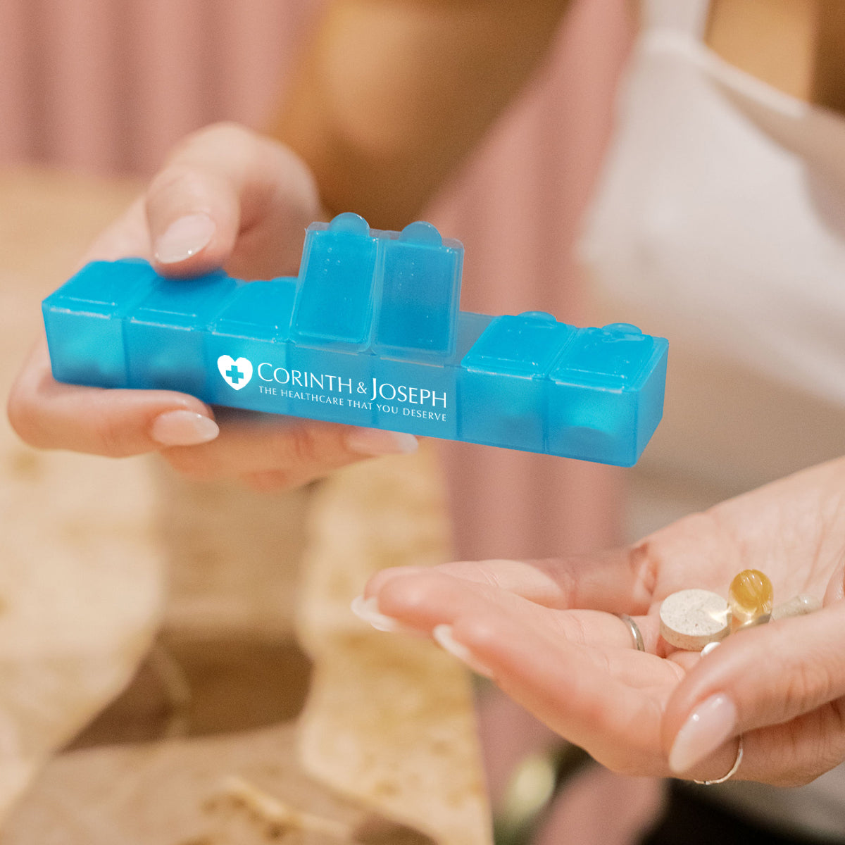 Pill Container for Seven Days - Lifestyle_Silkscreen