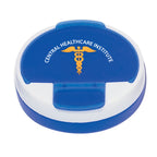 Pill Holder, Round - Blue - Full Color