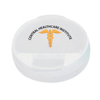 Pill Holder, Round - Clear - Full Color