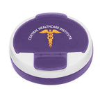 Pill Holder, Round - Purple - Full Color