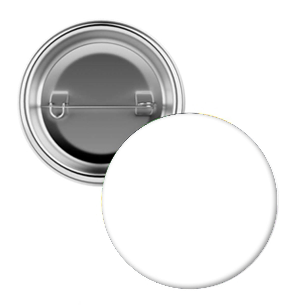 Pin Back Button in Full Color, 1.5 Inch - Silver - 4CP