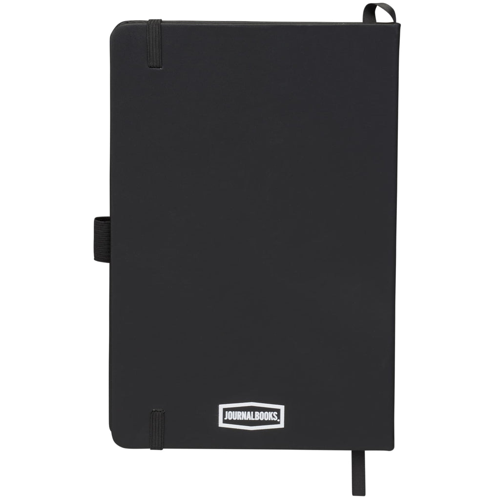 Pineapple Leather Journal, 5.5 x 8.5 Inches - Black - Back