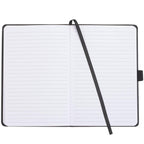 Pineapple Leather Journal, 5.5 x 8.5 Inches - Black - Front 2