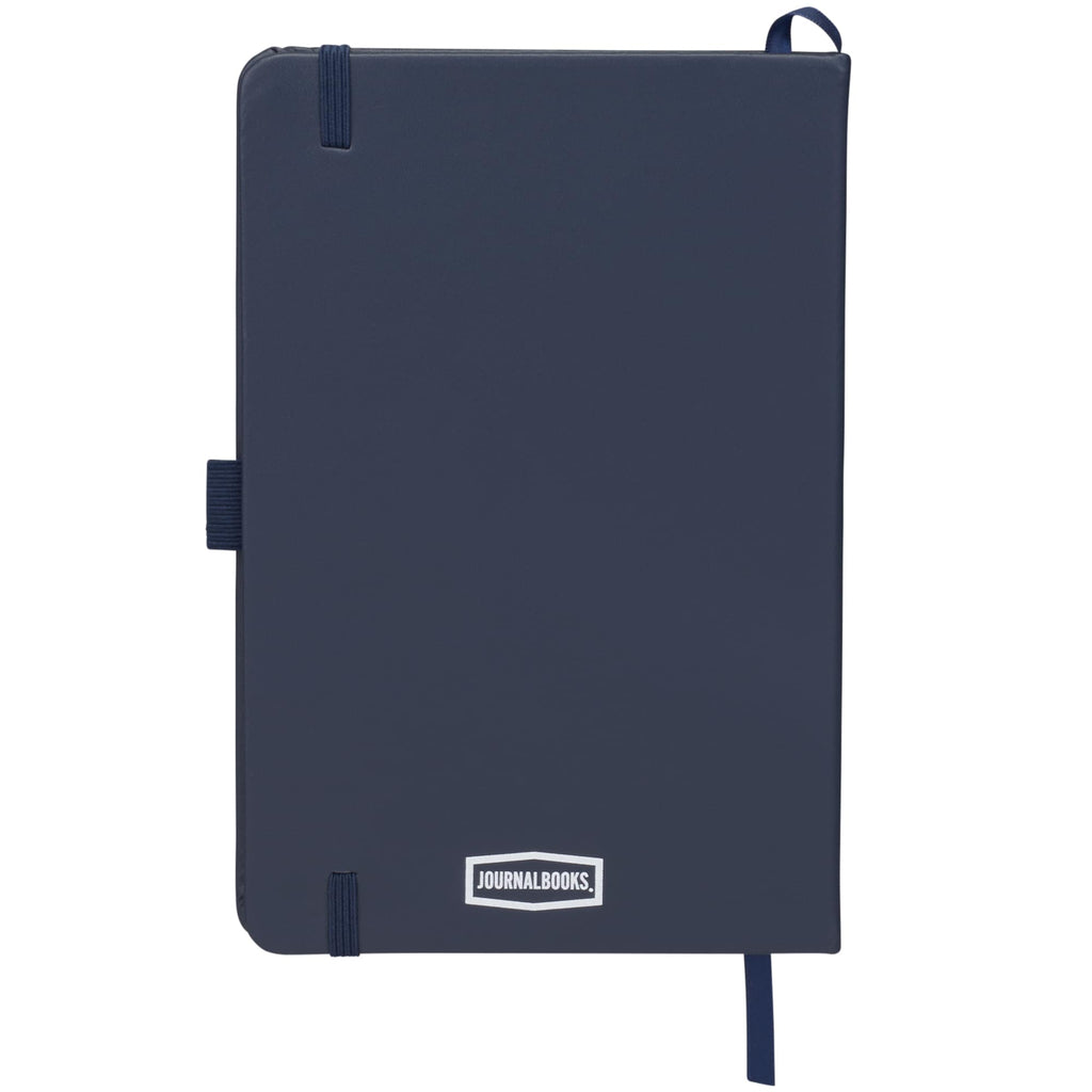 Pineapple Leather Journal, 5.5 x 8.5 Inches - Navy - Back