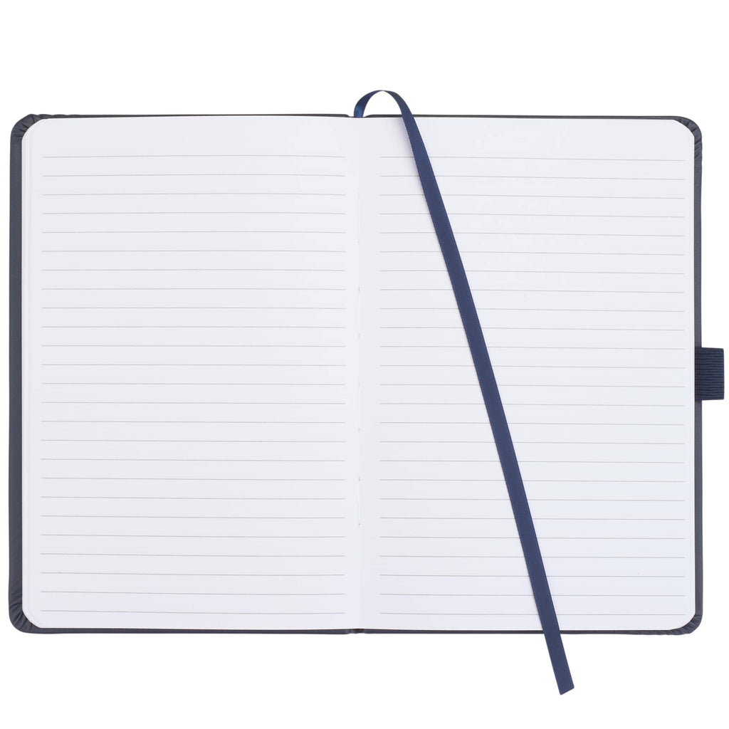 Pineapple Leather Journal, 5.5 x 8.5 Inches - Navy - Front 2