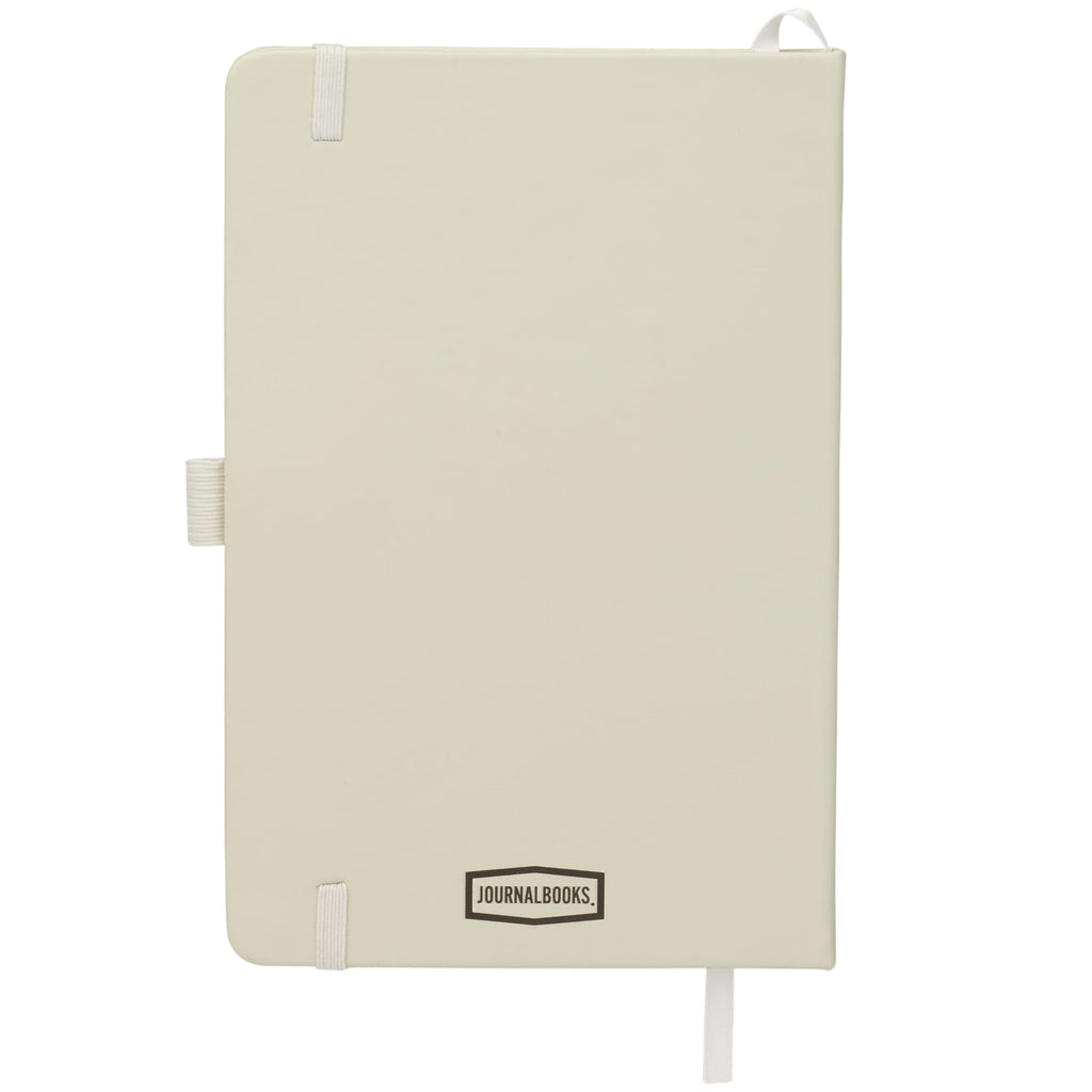 Pineapple Leather Journal, 5.5 x 8.5 Inches - Tan - Back