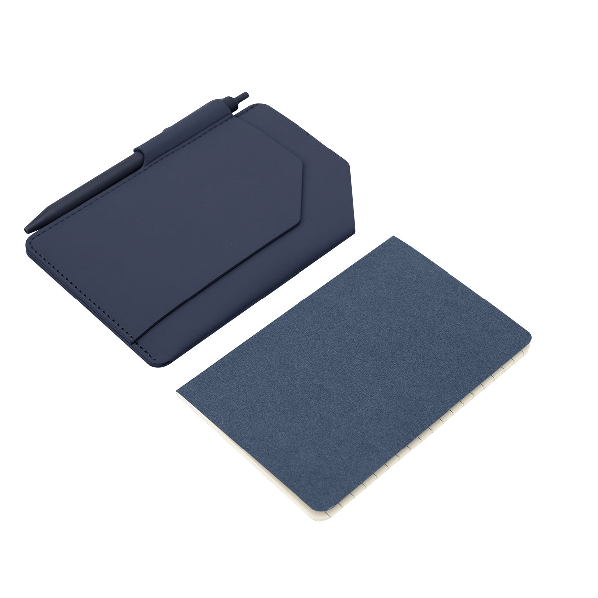 Pinnacle Jotter and Pen - Navy - Open