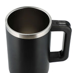 Pinnacle Recycled Travel Tumbler with Straw and Handle, 40 oz - Black - Top 3