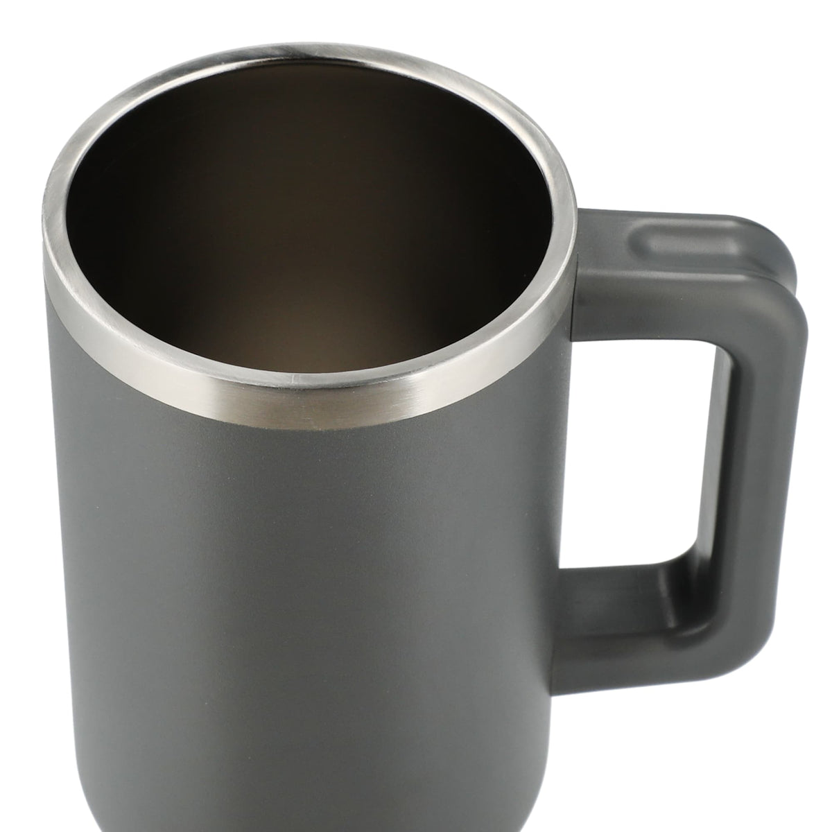 Pinnacle Recycled Travel Tumbler with Straw and Handle, 40 oz - Gray - Top 3
