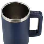 Pinnacle Recycled Travel Tumbler with Straw and Handle, 40 oz - Navy - Top 3