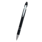 Piper Incline Pen with Stylus Laser Engraving - Black - Front
