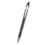 Piper Incline Pen with Stylus Laser Engraving - Charcoal - Front