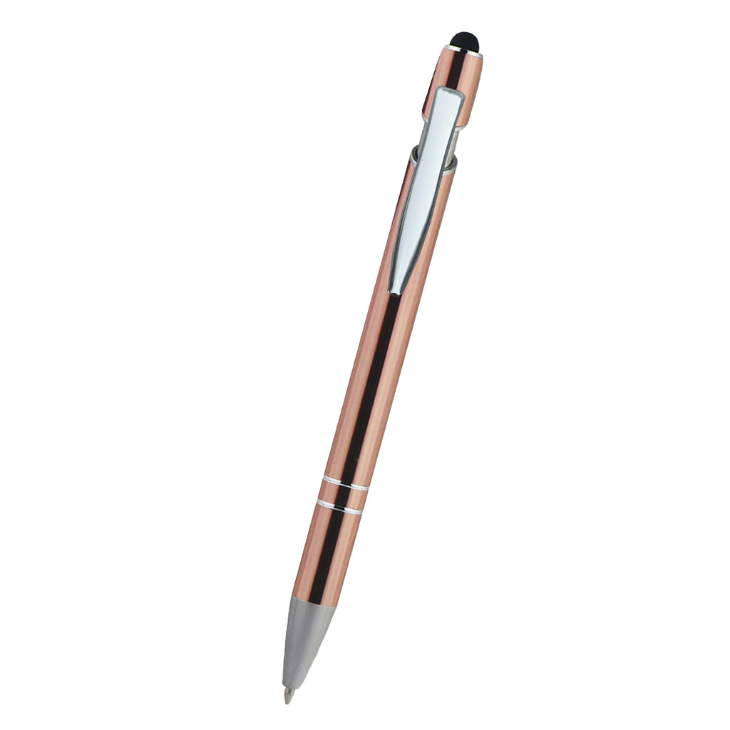Piper Incline Pen with Stylus Laser Engraving - Copper - Front