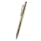 Piper Incline Pen with Stylus Laser Engraving - Gold - Silk Screen