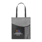 Pisces Tote Bag in Recycled PET, Non-Woven - Gray - Colorbrite