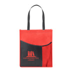 Pisces Tote Bag in Recycled PET, Non-Woven - Red - Silk Screen