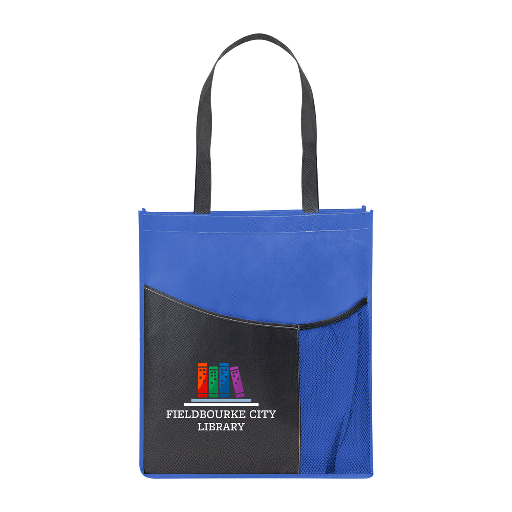 Pisces Tote Bag in Recycled PET, Non-Woven - Royal Blue - Colorbrite